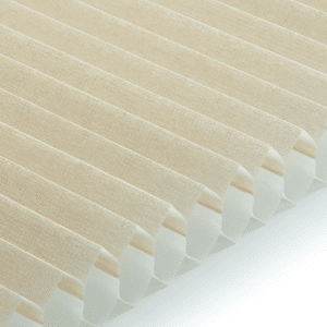 0-2910 Beige. Lysindfald: 31%. Hvid bagside